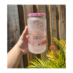 Reminders 16oz Glass cup