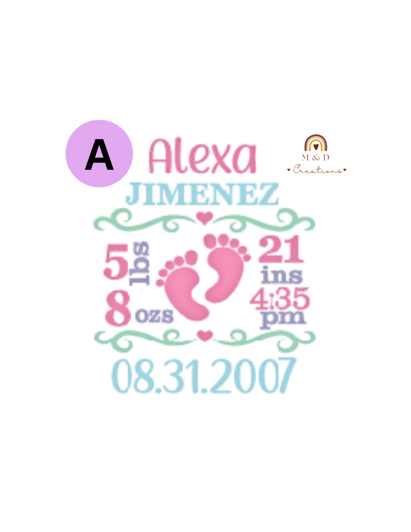 Personalized Stuffed Animal – Custom, Birth Announcement – Mom and ...