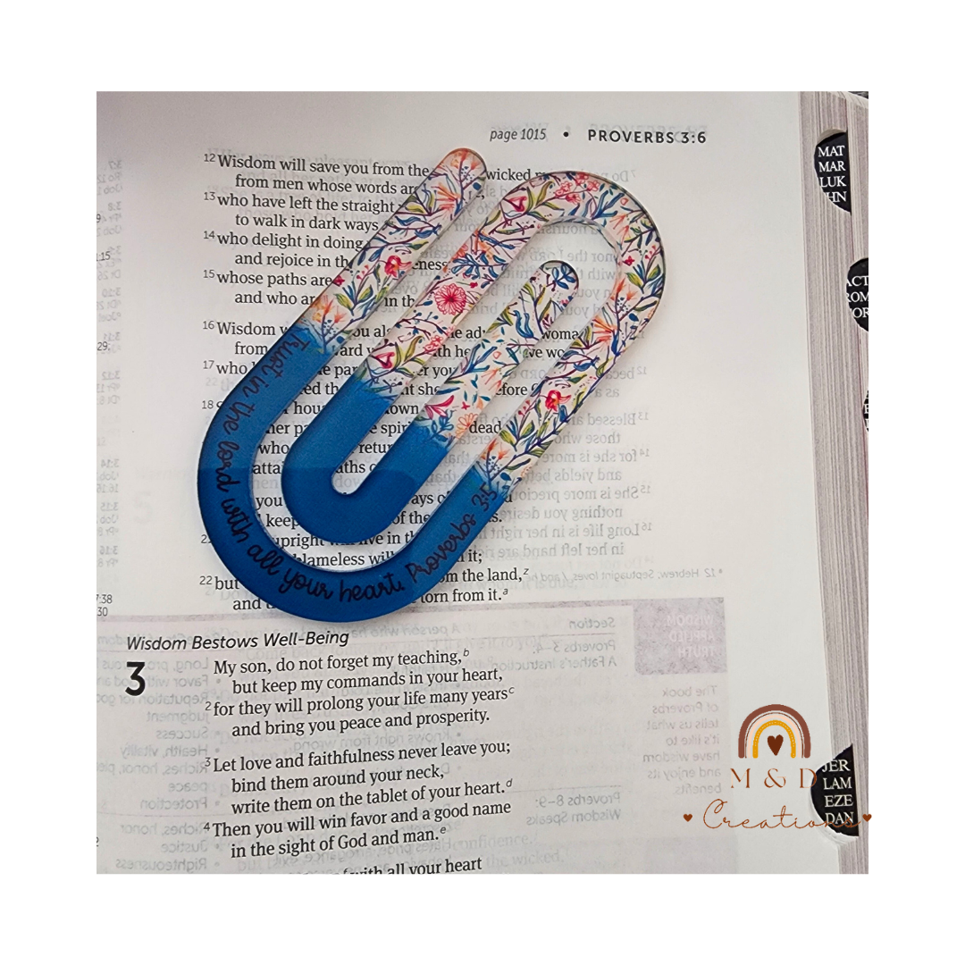 Proverbs 3:5 Jumbo Paper Clip – Mom and Daughter Creation