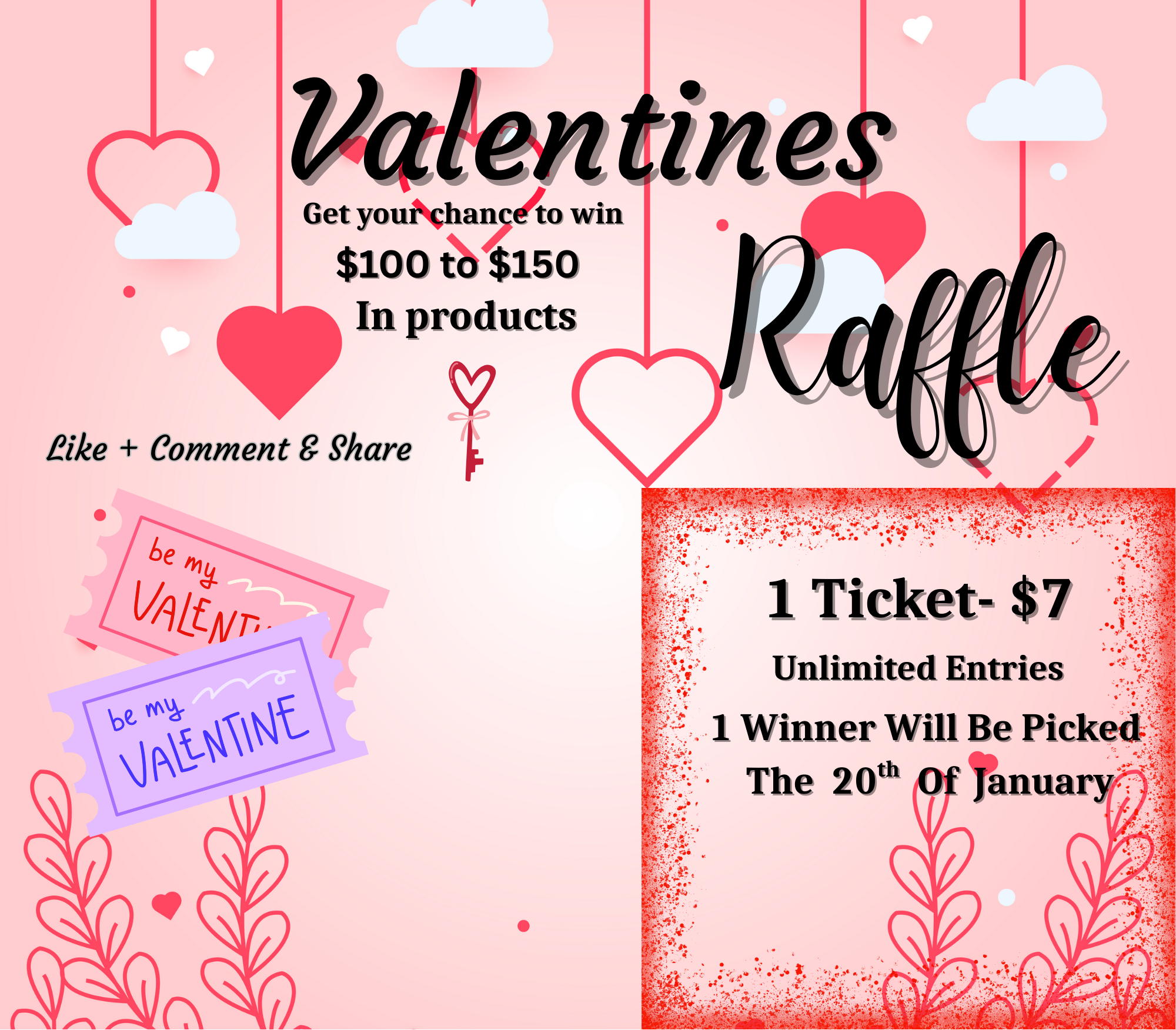 Valentines Raffle – Mom and Daughter Creation
